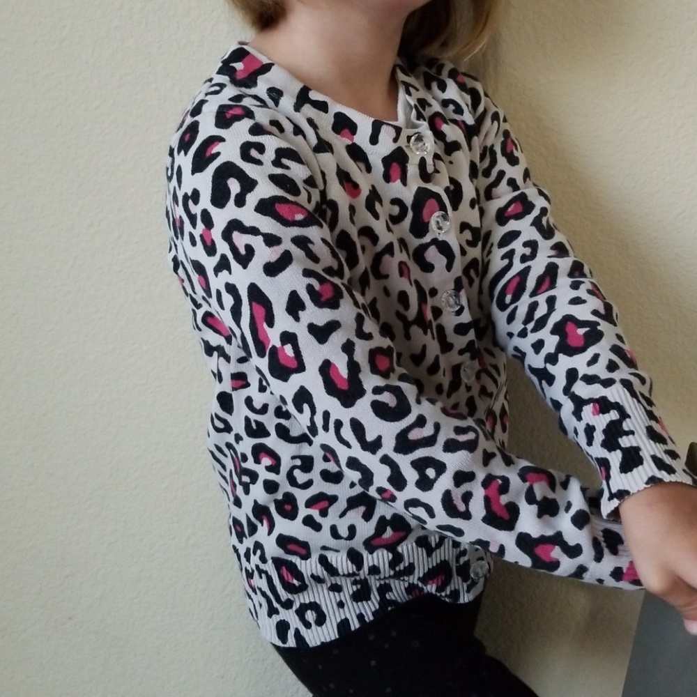 Leopard Print cardigan sweater